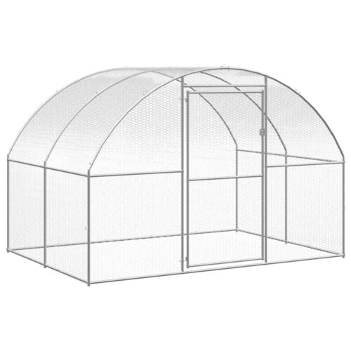 Outdoor Chicken Coop 3x2x2mGalvanised Steel - Image 5