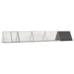 Rabbit Cage Anthracite 504.5x80.5x71cm Galvanised Steel
