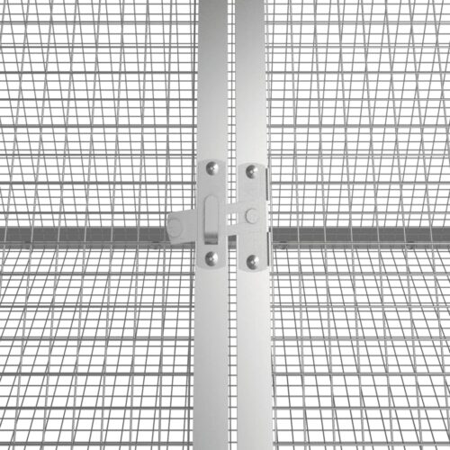 Rabbit Cage Anthracite 504.5x80.5x71cm Galvanised Steel - Image 5