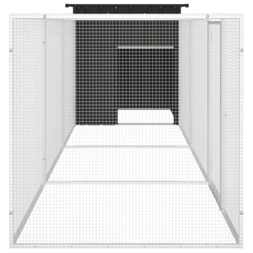 Chicken Cage Anthracite 400x91x100cm Galvanised Steel - Image 4