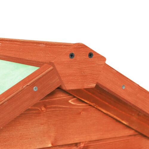 Rabbit Hutch 140x63x120cm Solid Firwood - Image 7