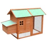 Chicken Cage Solid Pine Fir Wood 170x81x110cm