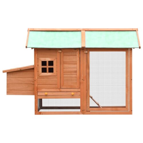 Chicken Cage Solid Pine Fir Wood 170x81x110cm - Image 2