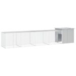 Chicken Cage Grey 500x91x100cm Galvanised Steel