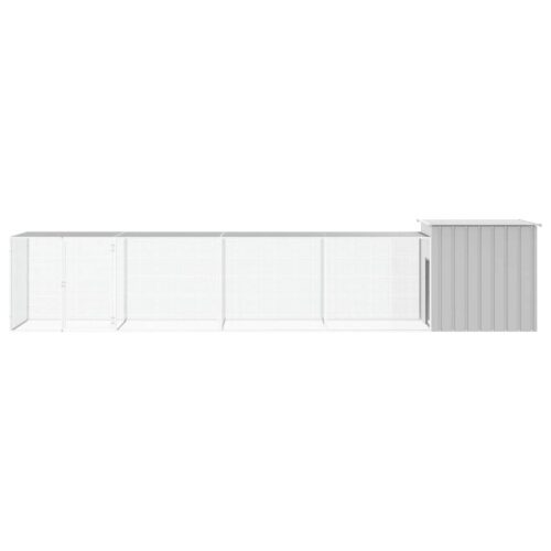 Chicken Cage Grey 500x91x100cm Galvanised Steel - Image 3