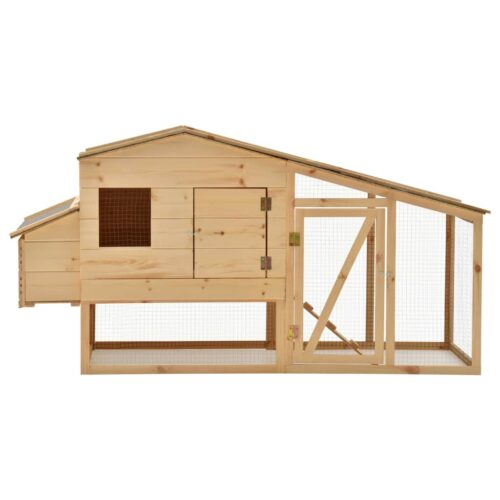 Chicken Cage Solid Pine Wood 178x67x92cm - Image 3