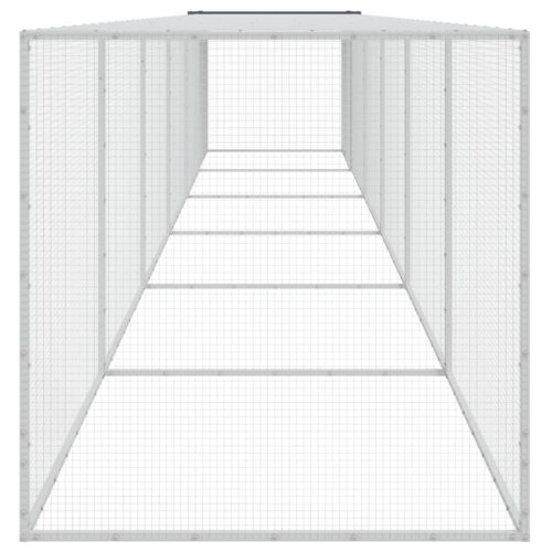 Chicken Cage with Roof Anthracite 603x98x90cm Galvanised Steel - Image 4