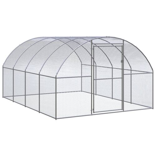 Outdoor Chicken Coop 3x4x2mGalvanised Steel
