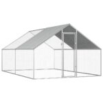 Outdoor Chicken Cage 2.75x4x1.92mGalvanised Steel