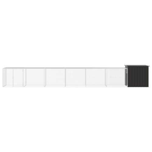 Chicken Cage Anthracite 700x91x100cm Galvanised Steel - Image 3