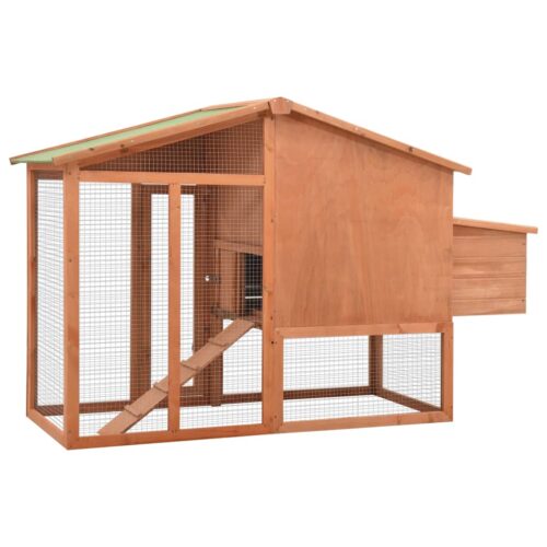 Chicken Coop with Nest Box Solid Fir Wood - Image 4