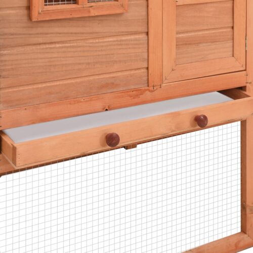 Chicken Coop with Nest Box Solid Fir Wood - Image 8