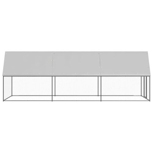 Outdoor Chicken Cage 2x6x2mGalvanised Steel - Image 3
