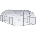 Outdoor Chicken Coop 3x6x2mGalvanised Steel