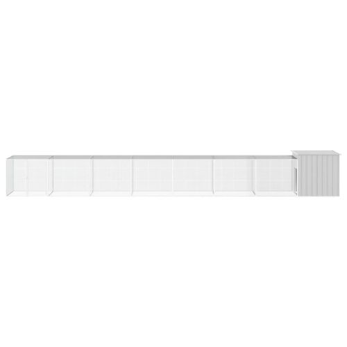 Chicken Cage Grey 800x91x100cm Galvanised Steel - Image 3