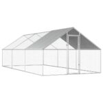 Outdoor Chicken Cage 2.75x6x1.92mGalvanised Steel