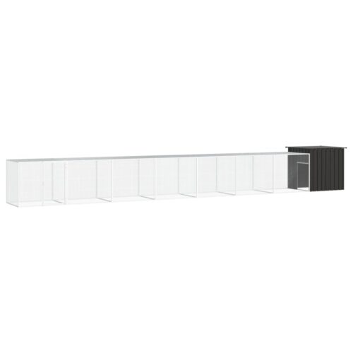 Chicken Cage Anthracite 800x91x100cm Galvanised Steel
