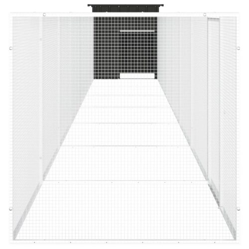 Chicken Cage Anthracite 800x91x100cm Galvanised Steel - Image 4