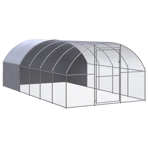 Outdoor Chicken Coop 3x6x2mGalvanised Steel