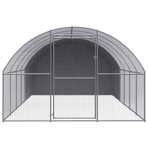Outdoor Chicken Coop 3x6x2mGalvanised Steel - Image 2