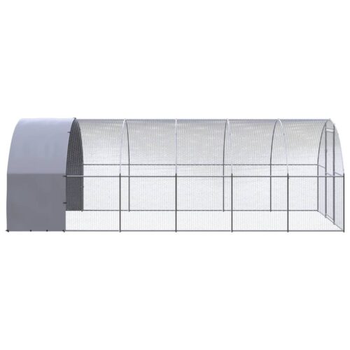Outdoor Chicken Coop 3x6x2mGalvanised Steel - Image 3
