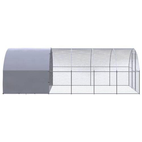 Outdoor Chicken Coop 3x6x2mGalvanised Steel - Image 4