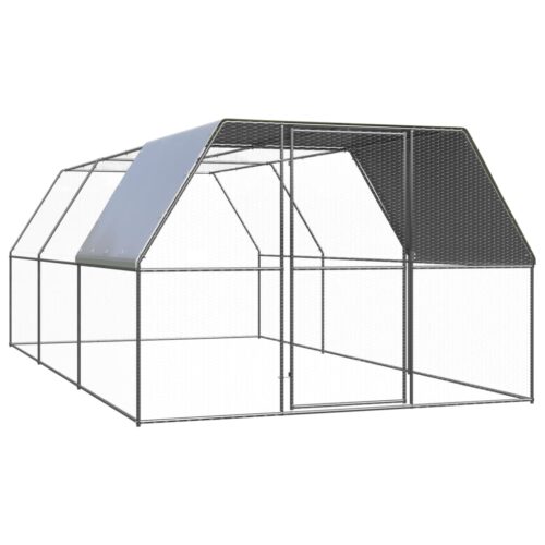 Outdoor Chicken Cage 3x6x2mGalvanised Steel