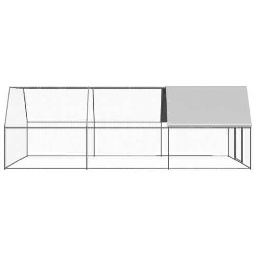 Outdoor Chicken Cage 3x6x2mGalvanised Steel - Image 3
