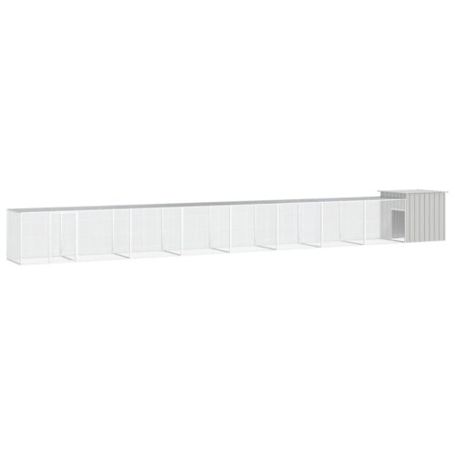 Chicken Cage Grey 900x91x100cm Galvanised Steel