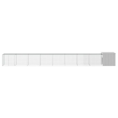Chicken Cage Grey 900x91x100cm Galvanised Steel - Image 3
