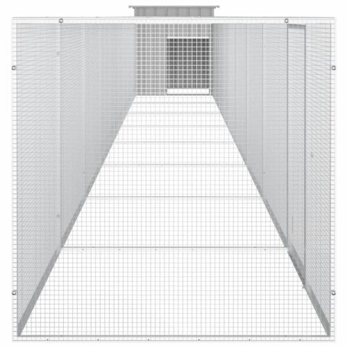 Chicken Cage Grey 900x91x100cm Galvanised Steel - Image 4