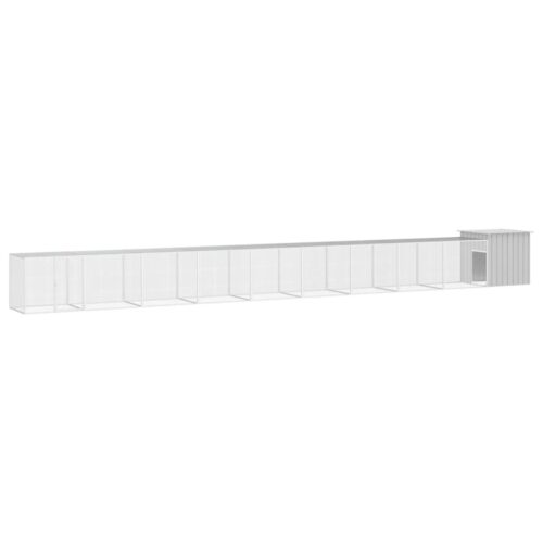Chicken Cage Grey 1000x91x100cm Galvanised Steel