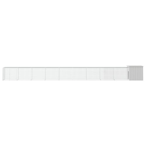 Chicken Cage Grey 1000x91x100cm Galvanised Steel - Image 3