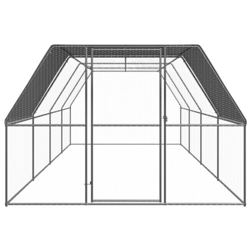 Outdoor Chicken Cage 3x8x2mGalvanised Steel - Image 2