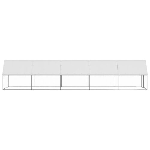 Outdoor Chicken Cage 2x10x2mGalvanised Steel - Image 3