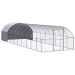 Outdoor Chicken Coop 3x10x2mGalvanised Steel