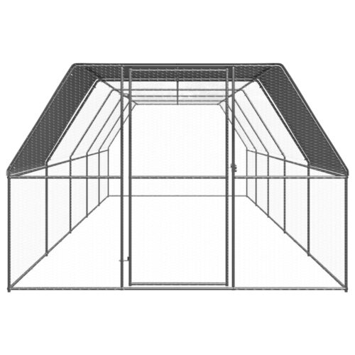 Outdoor Chicken Cage 3x10x2mGalvanised Steel - Image 2
