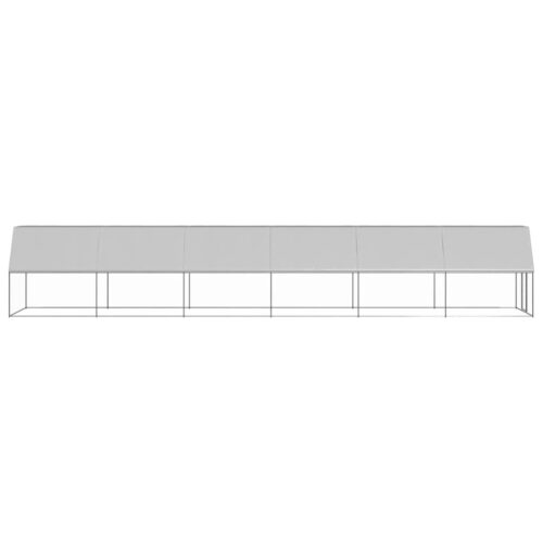 Outdoor Chicken Cage 2x12x2mGalvanised Steel - Image 3