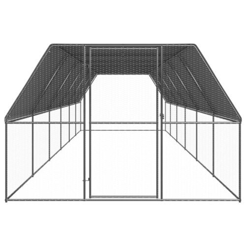 Outdoor Chicken Cage 3x12x2mGalvanised Steel - Image 2