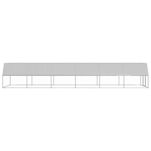 Outdoor Chicken Cage 3x12x2mGalvanised Steel - Image 3