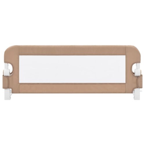 Toddler Safety Bed Rail Taupe 102x42cm Polyester - Image 3
