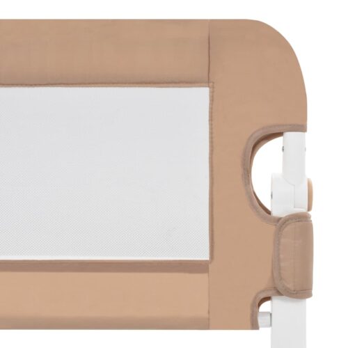 Toddler Safety Bed Rail Taupe 102x42cm Polyester - Image 5
