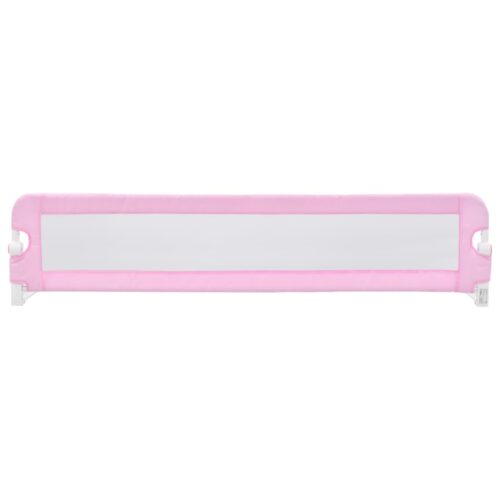 Toddler Safety Bed Rail Pink 180x42cm Polyester - Image 3