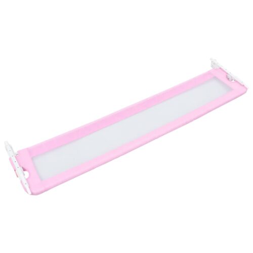 Toddler Safety Bed Rail Pink 180x42cm Polyester - Image 4