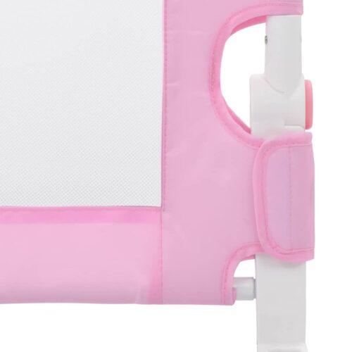 Toddler Safety Bed Rail Pink 180x42cm Polyester - Image 5