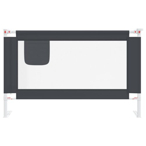 Toddler Safety Bed Rail Dark Grey 120x25cm Fabric - Image 4