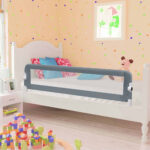 Toddler Safety Bed Rail Grey 150x42cm Polyester