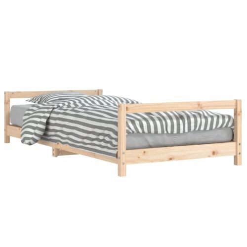 Kids Bed Frame 90x190cm Solid Wood Pine - Image 2