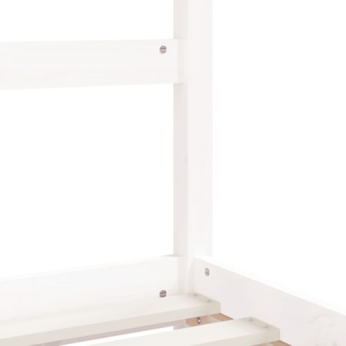 Kids Bed Frame White 92x187cm Single Solid Wood Pine - Image 7