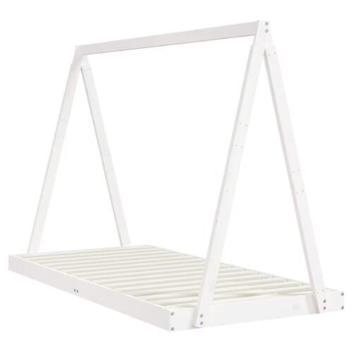 Kids Bed Frame White 90x190cm Solid Wood Pine - Image 3